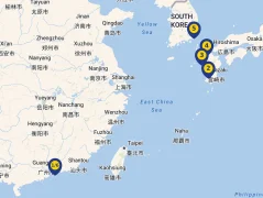 Mapa plavby