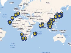 Mapa plavby