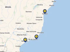Mapa plavby