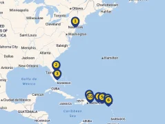 Mapa plavby