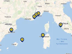 Mapa plavby