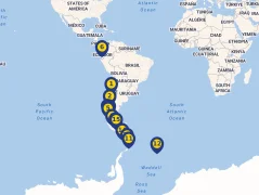 Mapa plavby