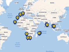 Mapa plavby